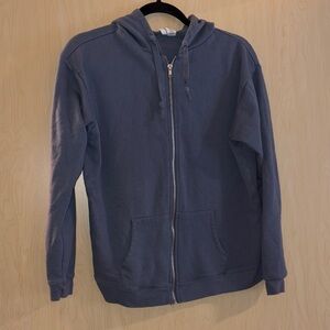 Tilly’s oversBlue Zip-Up Hoodie